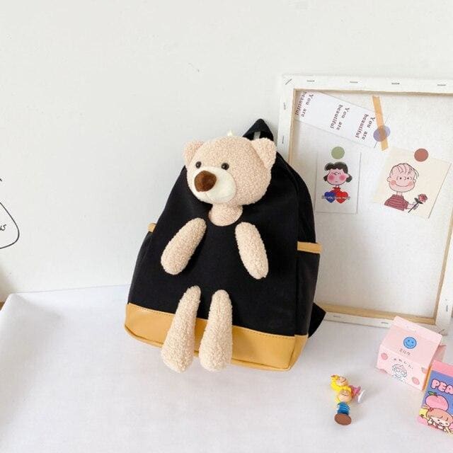 Sac a Dos Peluche Petite Fille Noir Sac a dos Bébé
