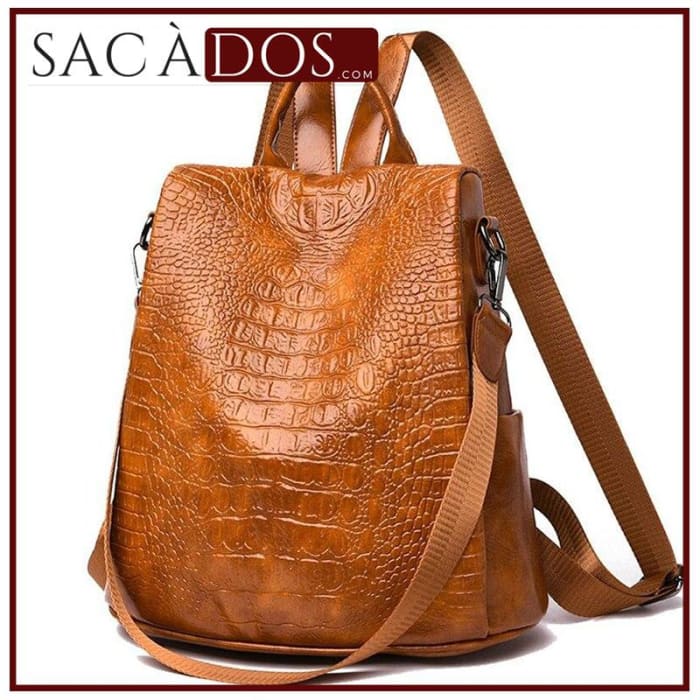 Sac a Dos Pu Alligator Sac a dos Femme