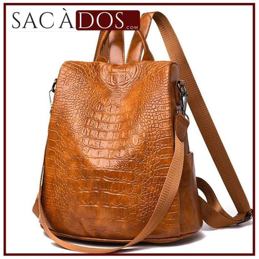 Sac a Dos Pu Alligator Sac a dos Femme