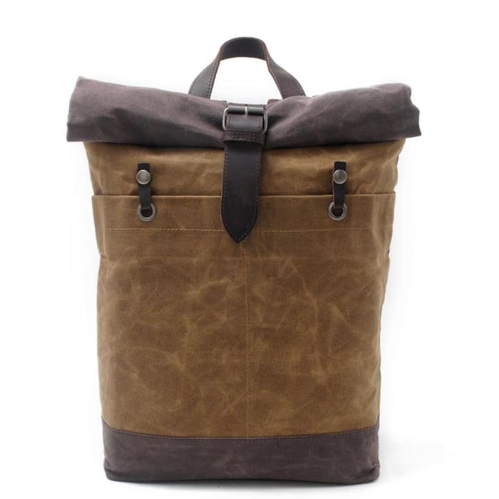Sac a Dos Roll Top Homme Khaki Sac a dos Homme
