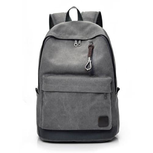 Sac à Dos Toile Homme Gris 32X45X17CM