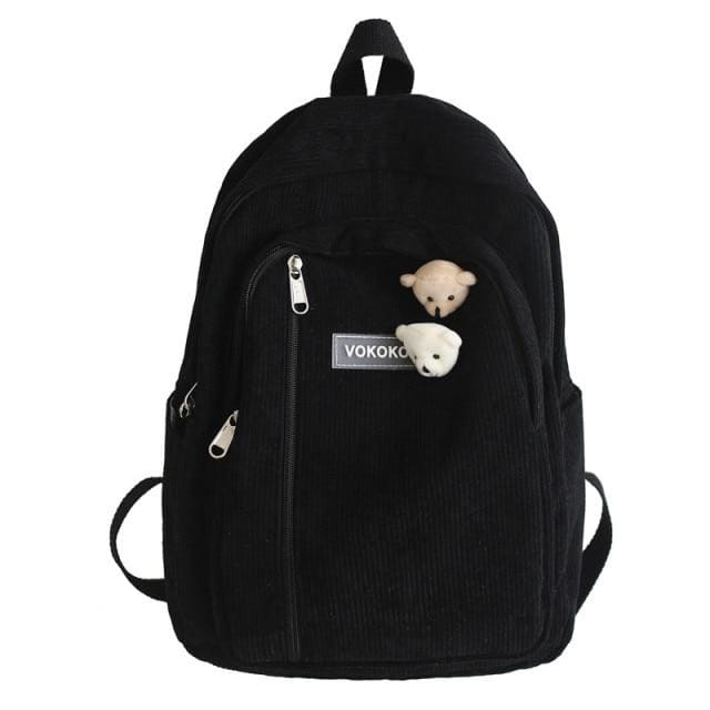 Sac à Dos Velours Femme Noir Sac a dos Femme