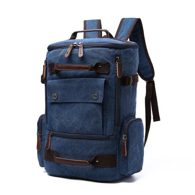 Sac à Dos Voyage Vintage Bleu Sac à dos Homme