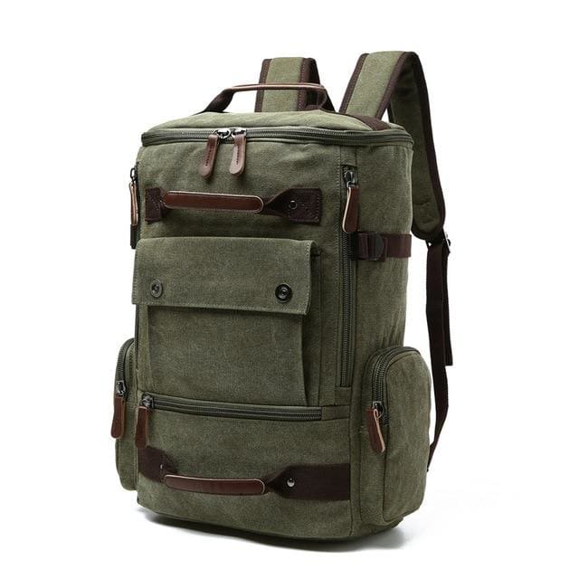Sac à Dos Voyage Vintage Vert Sac à dos Homme