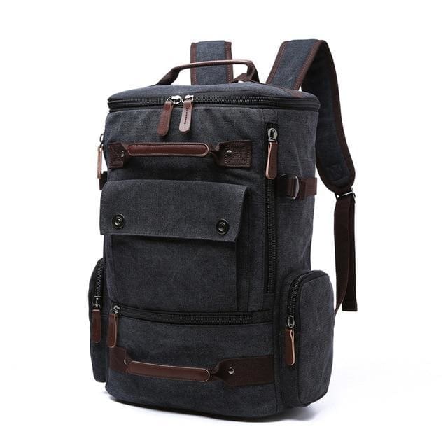 Sac à Dos Voyage Vintage Noir Sac à dos Homme