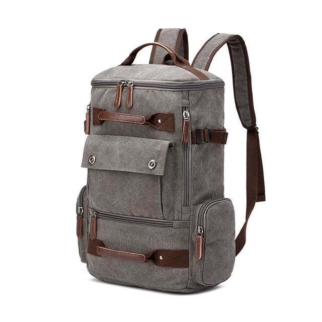 Sac à Dos Voyage Vintage Gris Sac à dos Homme