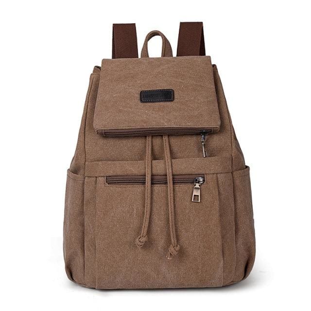 Sac à Dos en Tissu Femme Marron Sac a dos Femme