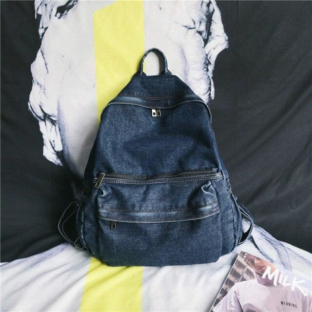 Sac à Dos Denim Dark bleu Sac a dos Femme