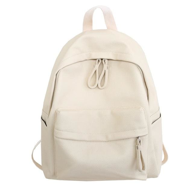 Sac à Dos épuré Femme Beige Sac a dos Femme