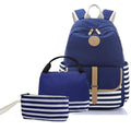 Sac à Dos Marin - Bleu + Lunch bag - Cartable - Femme -