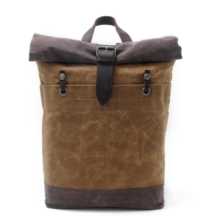 Sac a Dos Roll Top Homme - Khaki - Homme - Roll Top