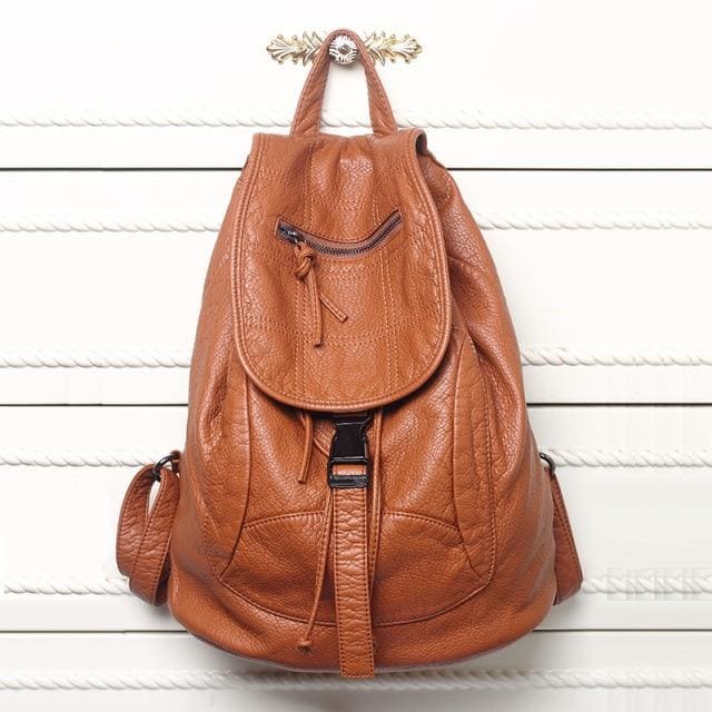 Sac à Dos Simili Cuir Femme Marron Sac a dos Femme